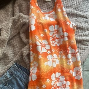 Mini vacation dress , backless floral